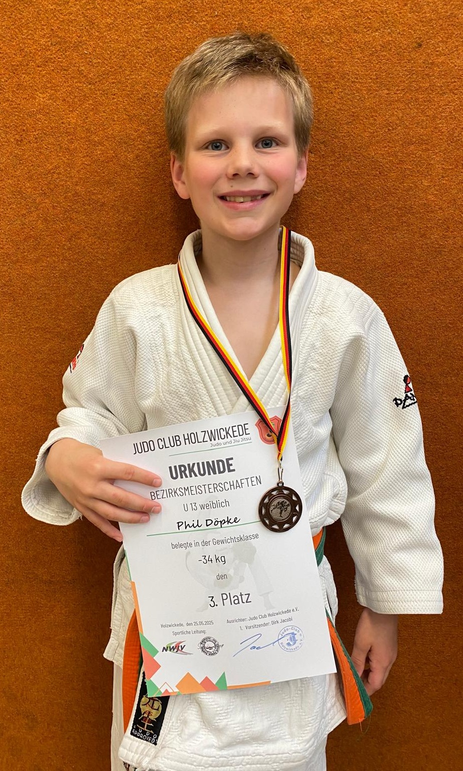2025 05 25 Bezirksmeisterschaften U13 in Holzwickede Judoka Rauxel